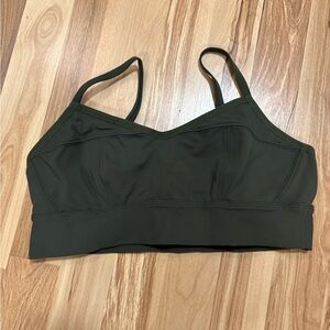 American Eagle Outfitters Dark Green Sports Bra